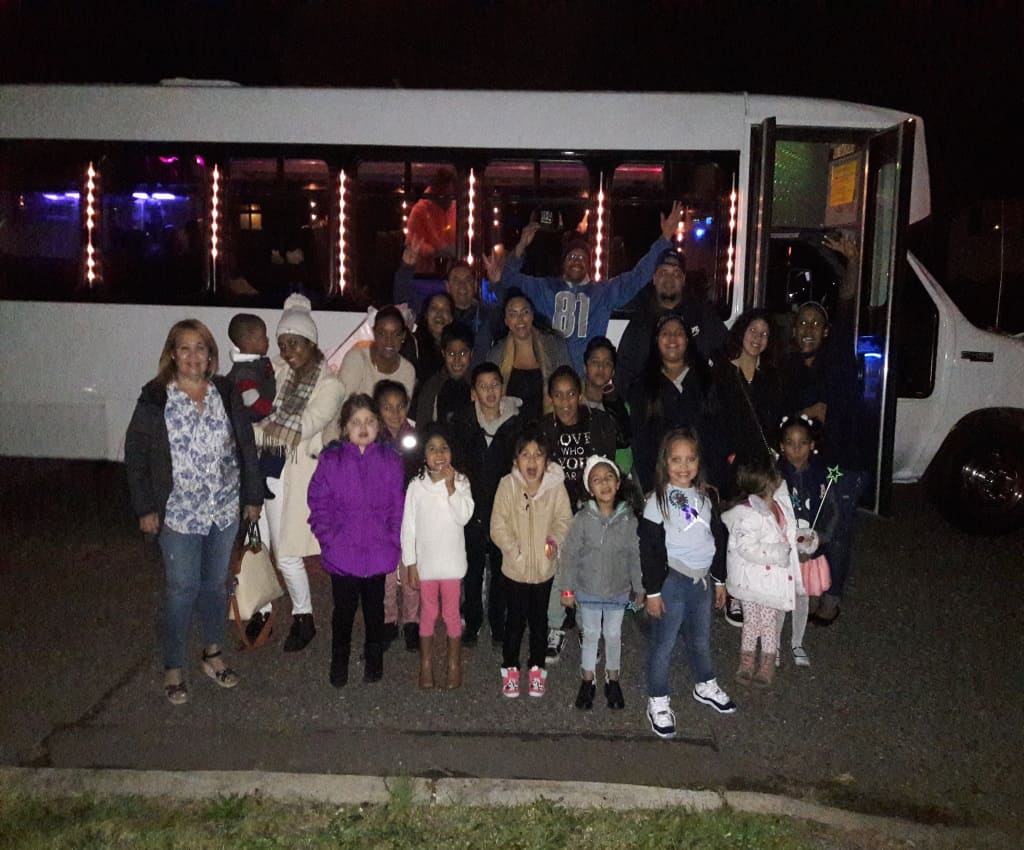 new york party bus happy kids in the birthday party bus special photo
